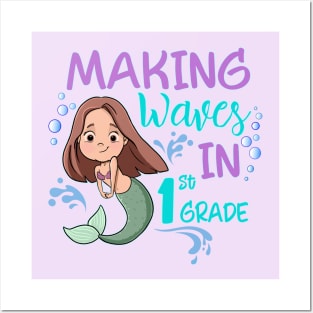 Mermaid 1st Grade Making Waves Posters and Art